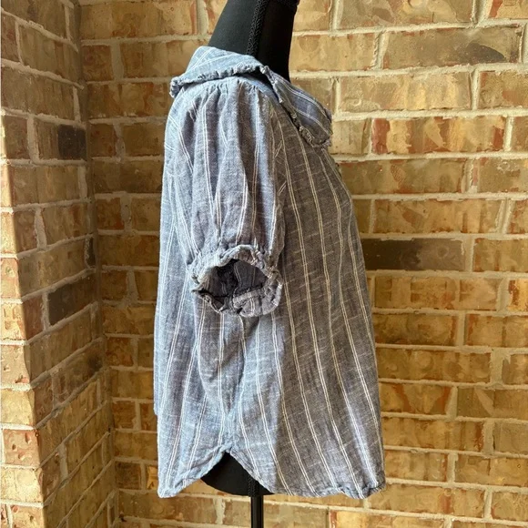 Anthropologie x Pilcro Blue and White Button-Down Shirt Bundle - Picture 7 of 15